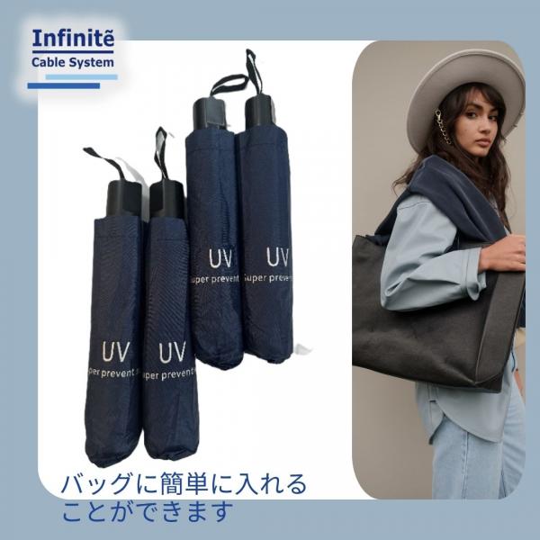 UVと雨にも対応した折りたたみ傘